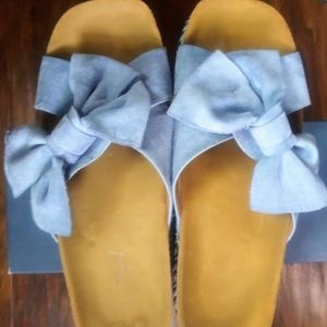 Alida Wedge Mule Slides (Slightly Worn)